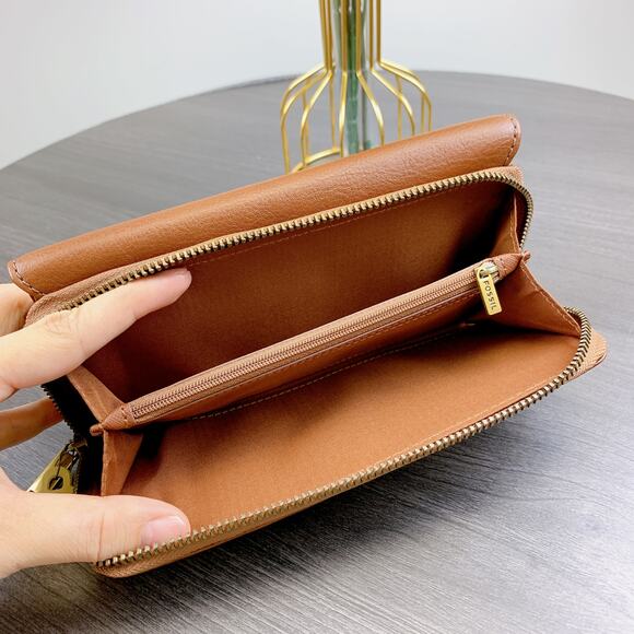 Fossil SWL3009210 Jori RFID Flap Clutch IN Brown - Picture 4 of 6